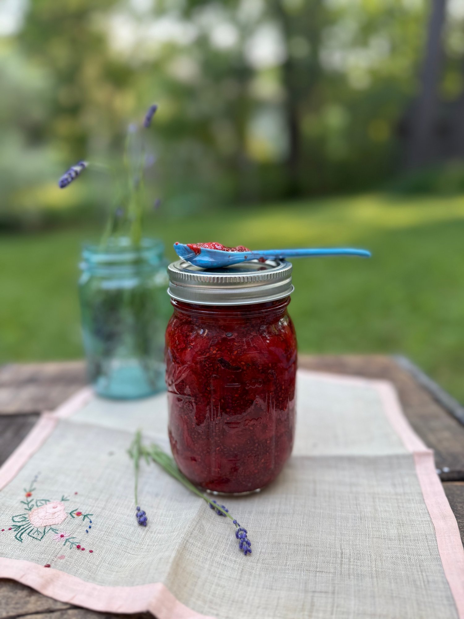Strawberry chia seed jam